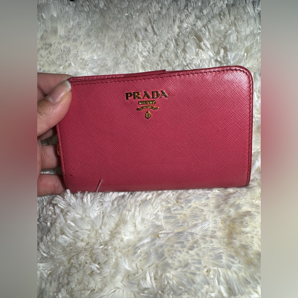 Prada compact wallet